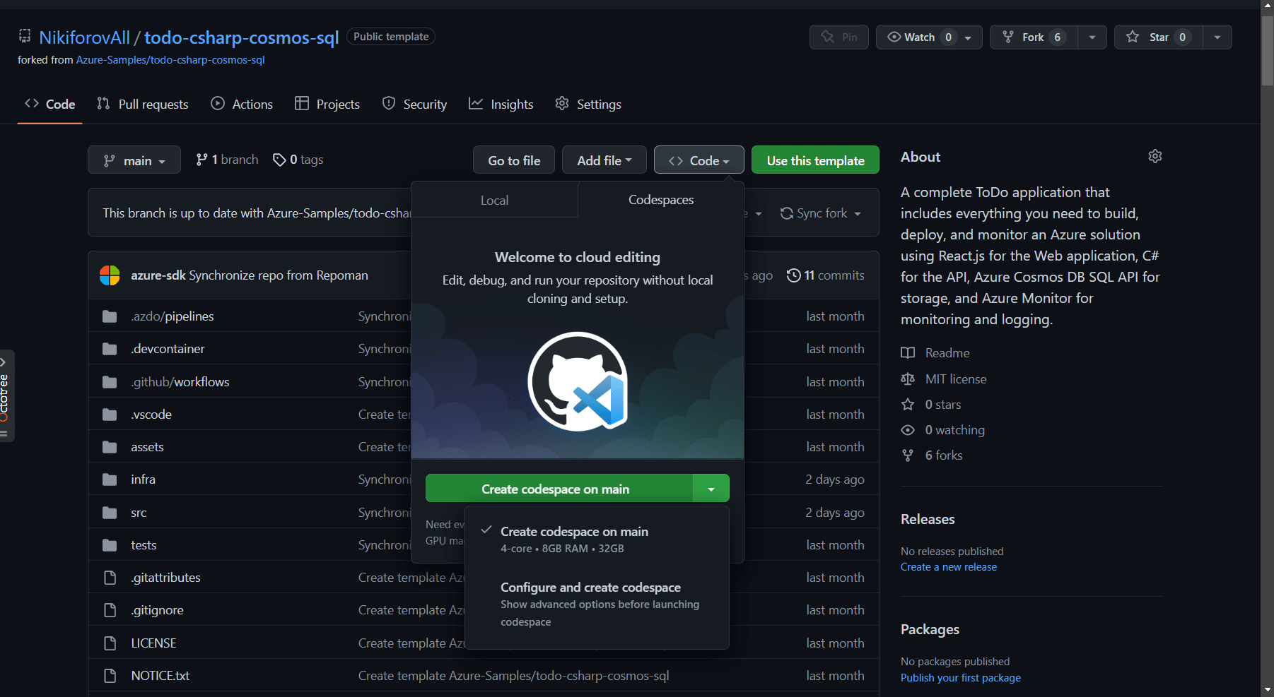 launch-codespace