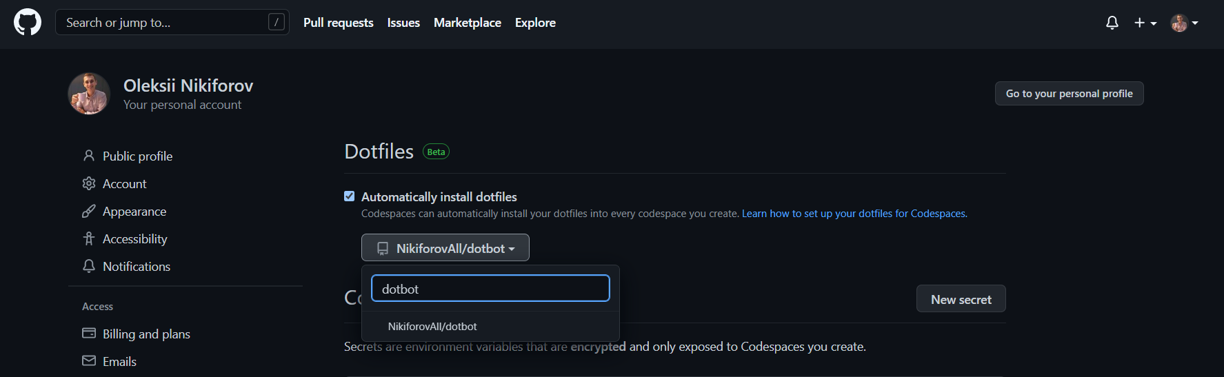 configure-dotfiles