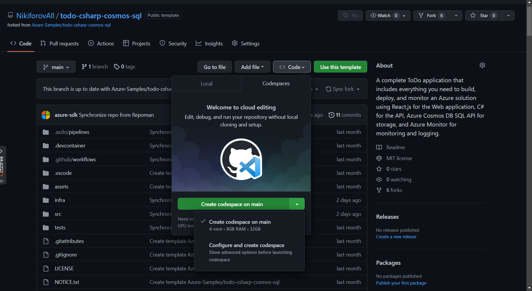 launch-codespace