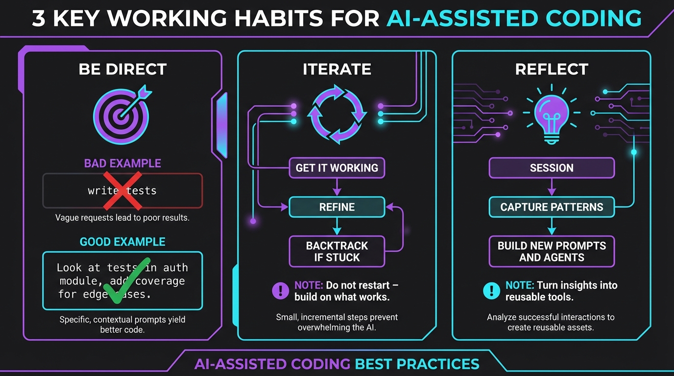 Working Habits: Be Direct, Iterate, Reflect
